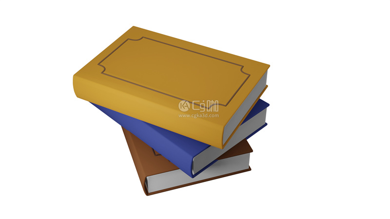 Blender工程-书本模型书籍模型
