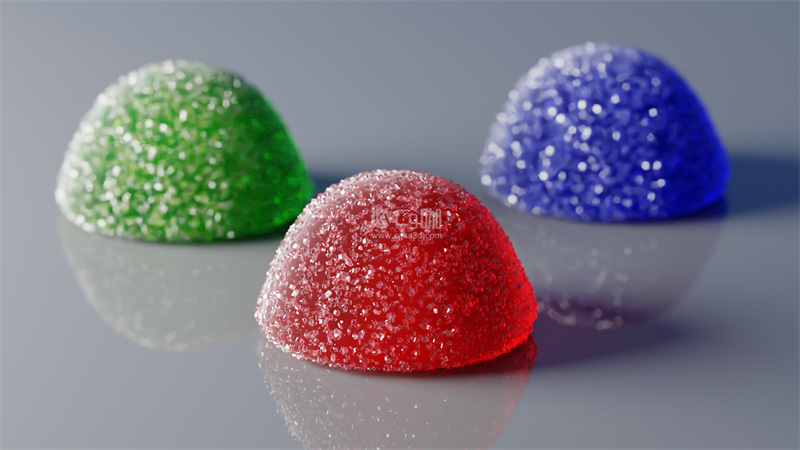 Blender工程-糖果模型软糖模型水果糖模型