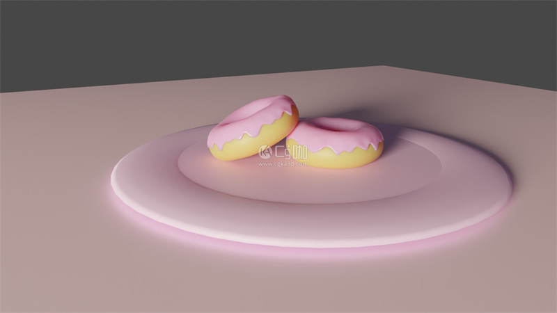 Blender工程-甜甜圈模型甜点模型甜品模型