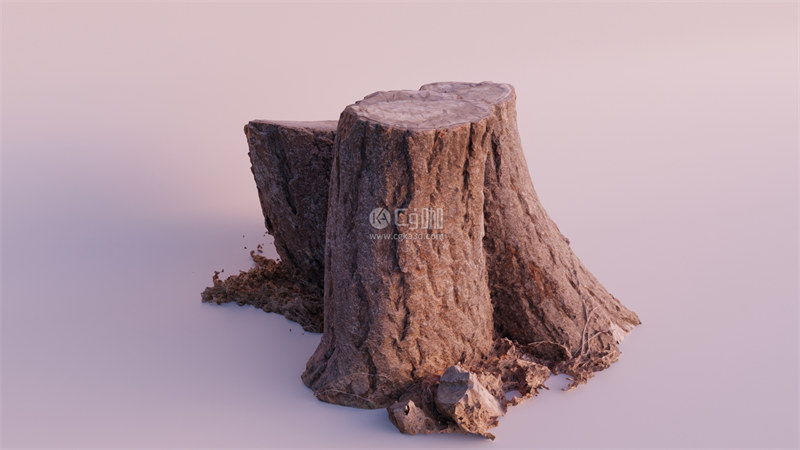 Blender工程-枯树干模型