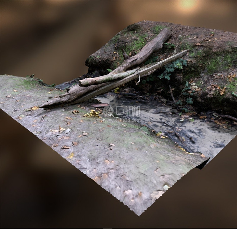 Blender工程-枯树干模型树桩模型