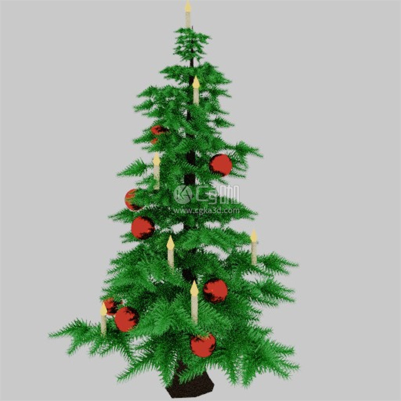 Blender工程-圣诞树模型装饰树模型