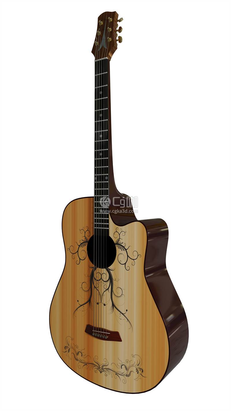 Blender工程-乐器模型吉他模型