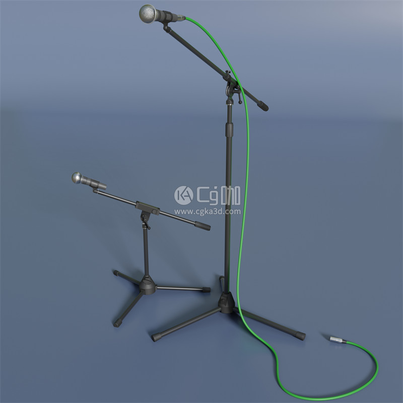 Blender工程-乐器模型麦克风模型话筒模型话筒架模型
