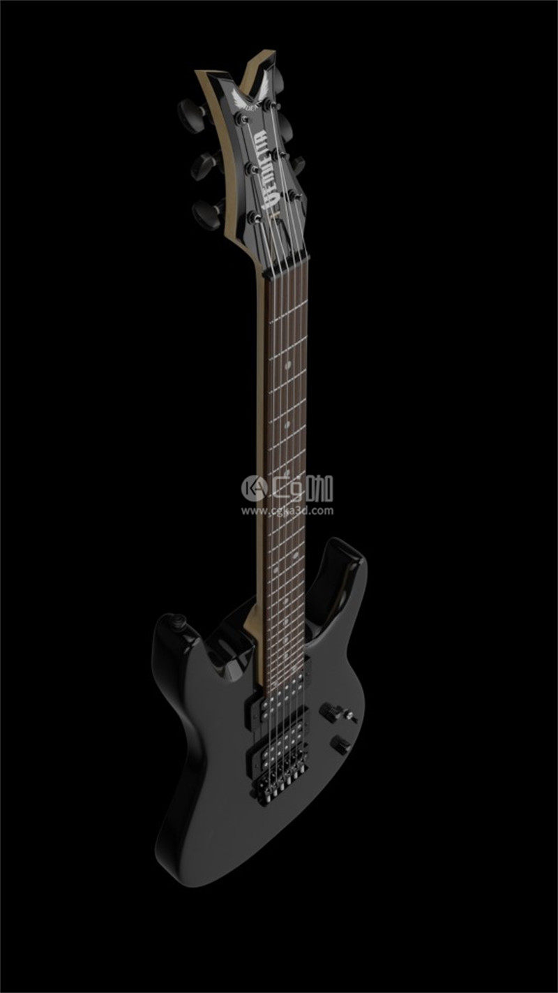 Blender工程-乐器模型电吉他模型