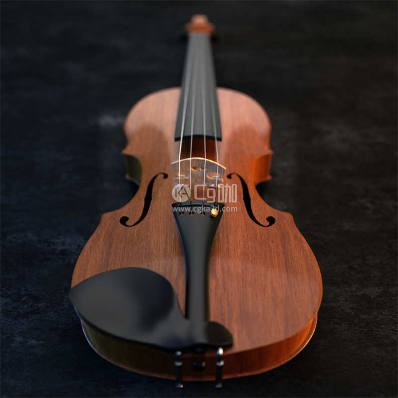 Blender工程-乐器模型小提琴模型