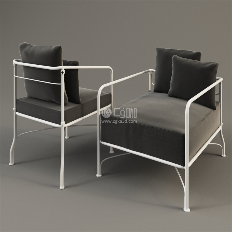 CG咖-创意椅子模型单人椅模型凳椅模型