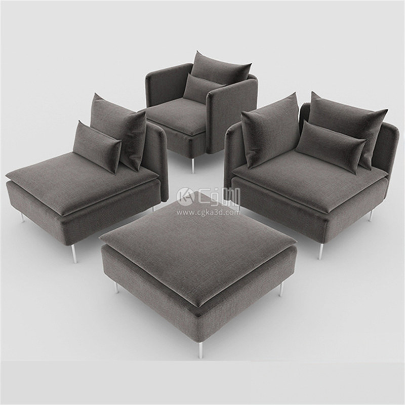 CG咖-单人沙发模型