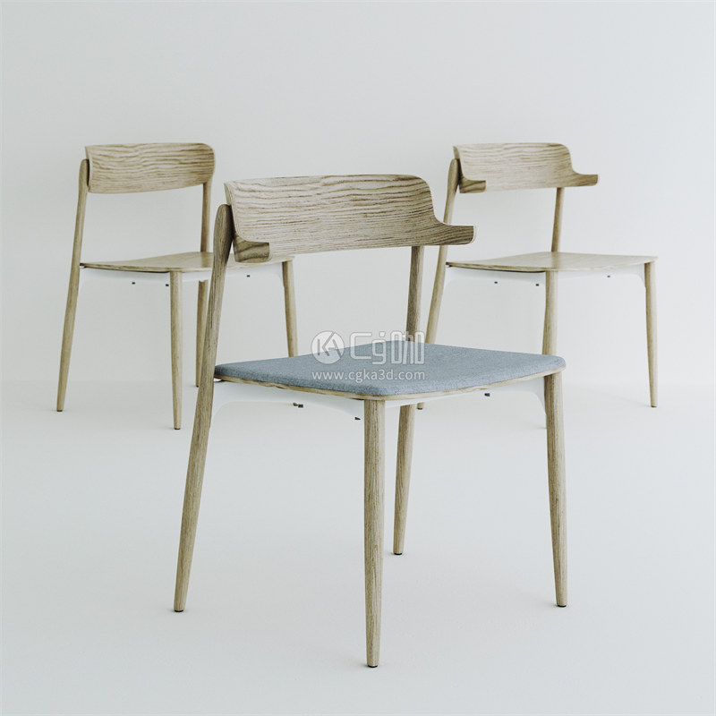 CG咖-单人椅模型凳子模型