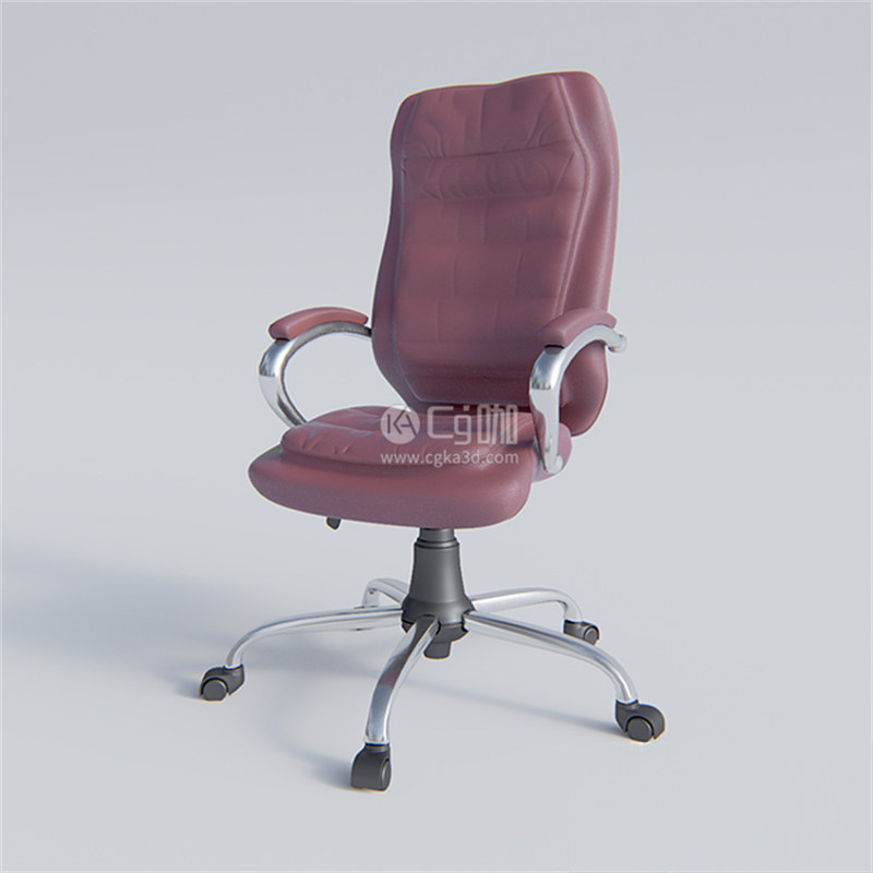 CG咖-可旋转扶手椅模型电竞椅模型