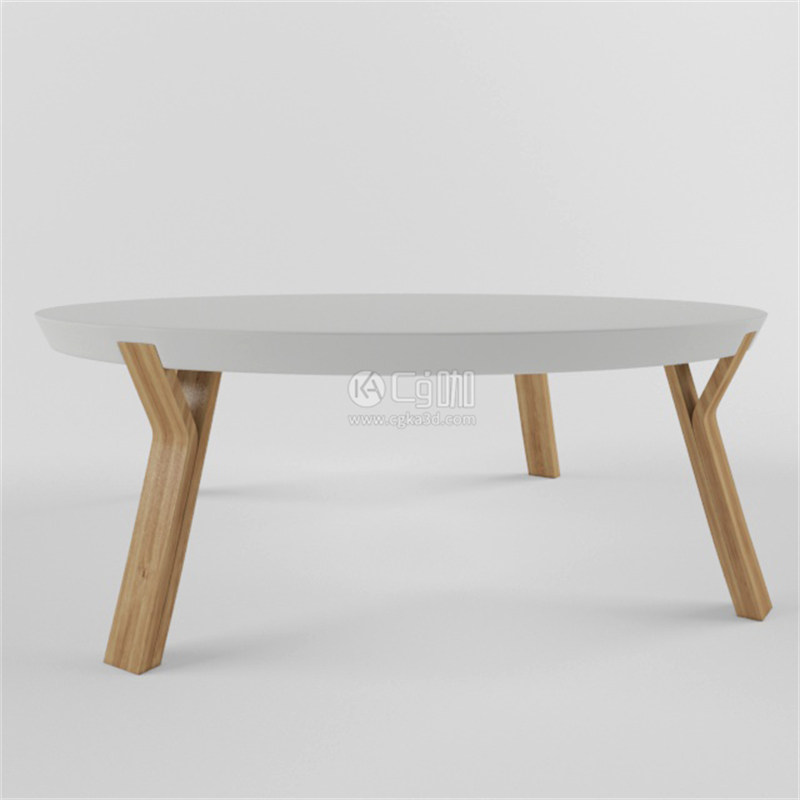 CG咖-小桌子模型圆桌模型