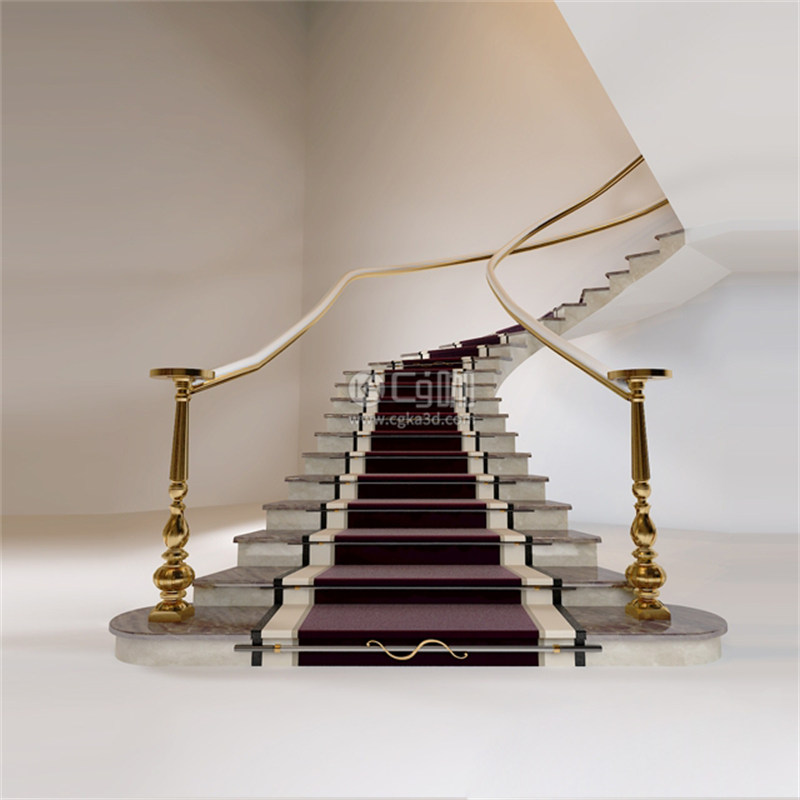 CG咖-楼梯模型台阶模型