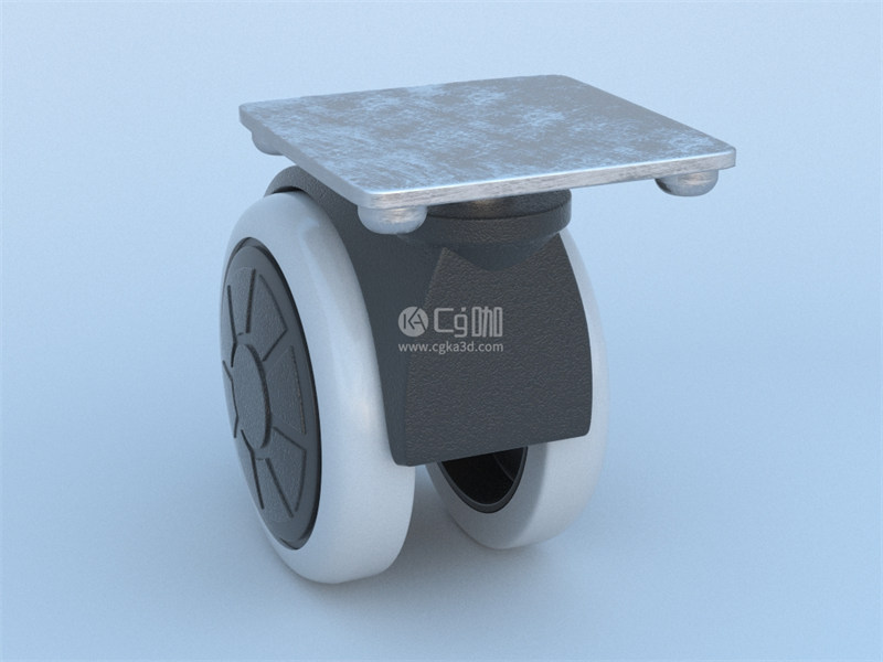 CG咖-座椅底部滑轮模型