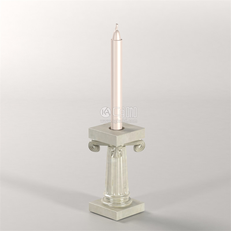 CG咖-蜡烛模型烛台模型