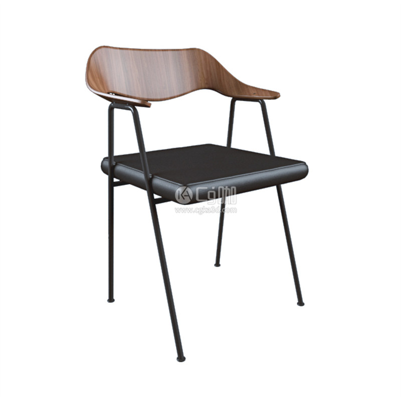 CG咖-扶手椅模型凳子模型