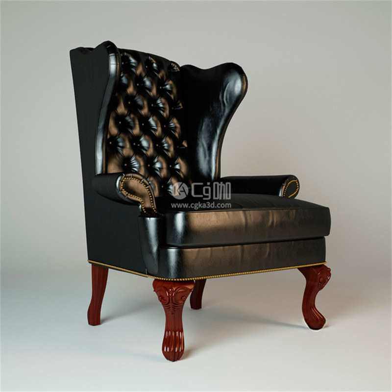 CG咖-真皮躺椅模型