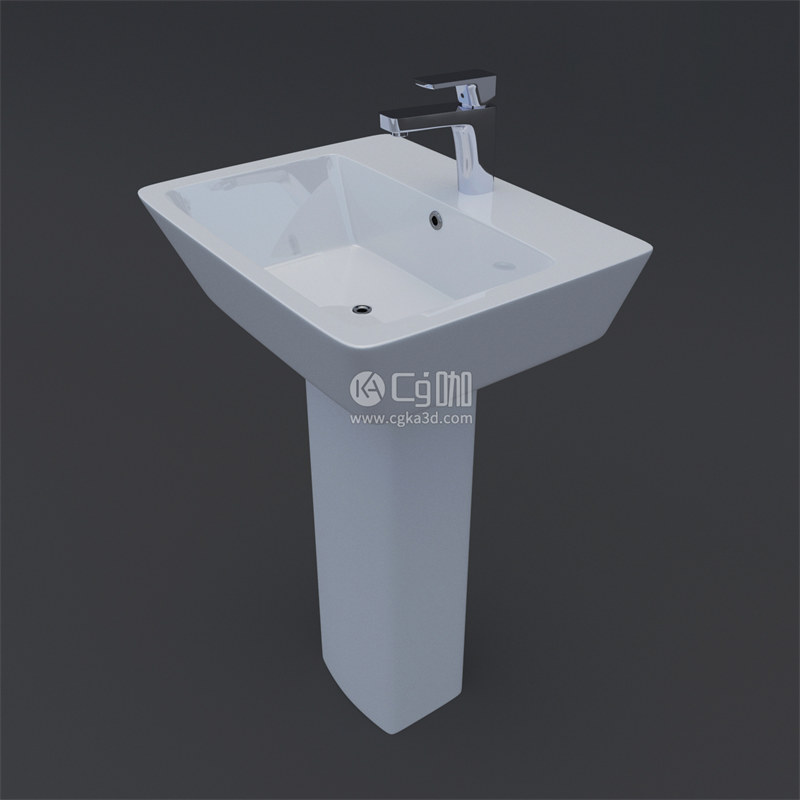 CG咖-洗手台模型水龙头模型卫浴模型