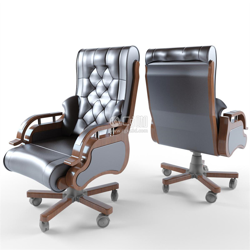 CG咖-旋转椅模型躺椅模型