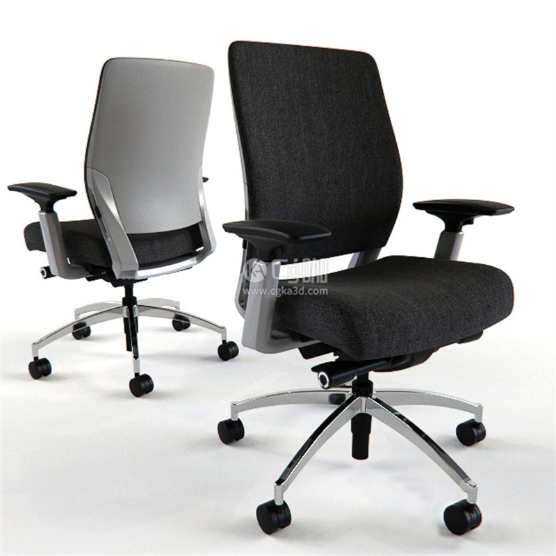 CG咖-旋转椅模型躺椅模型单人扶手椅模型