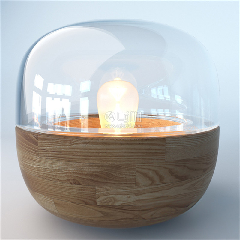 CG咖-玻璃灯泡模型灯具模型