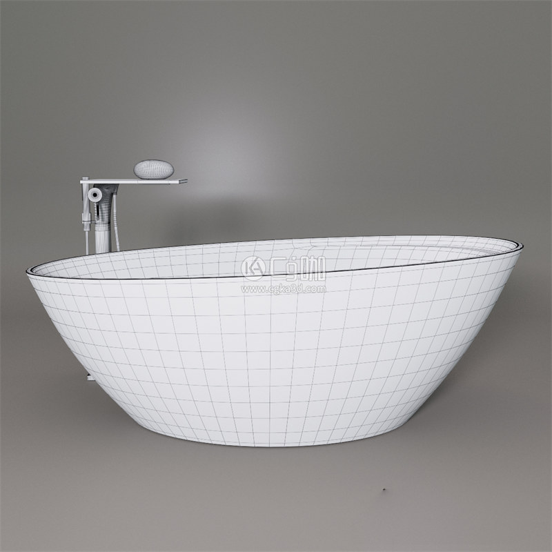 CG咖-卫浴模型洗手台模型