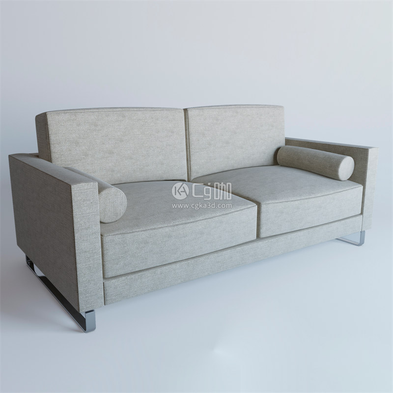 CG咖-双人软沙发模型