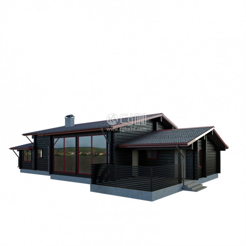 CG咖-单层小别墅模型