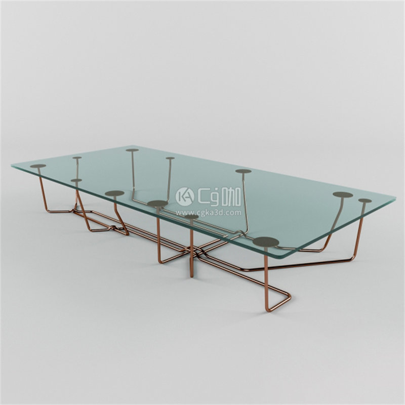 CG咖-玻璃桌子模型