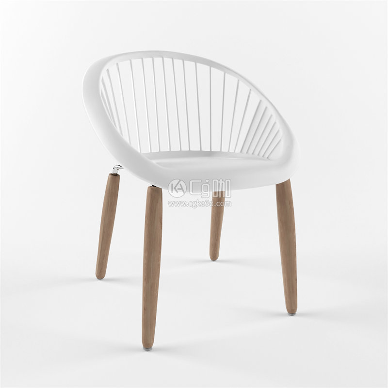 CG咖-单人椅模型凳子模型