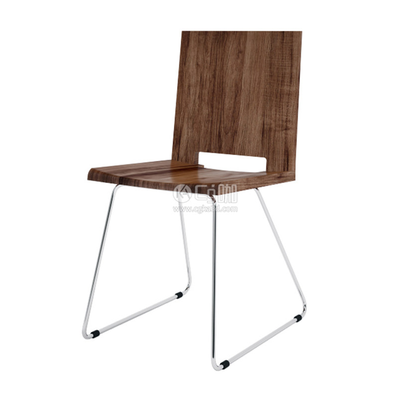 CG咖-椅子模型木椅模型木质椅子模型