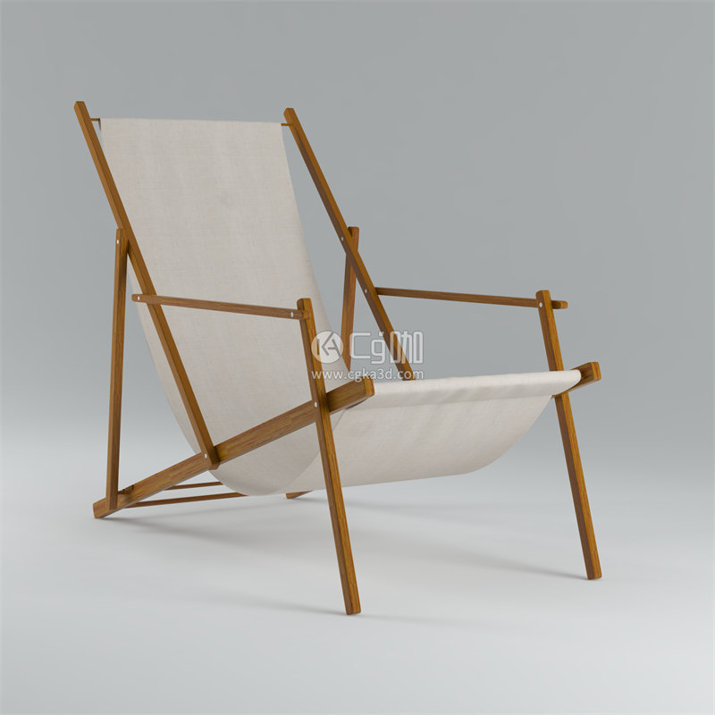 CG咖-椅子模型沙滩椅模型躺椅模型