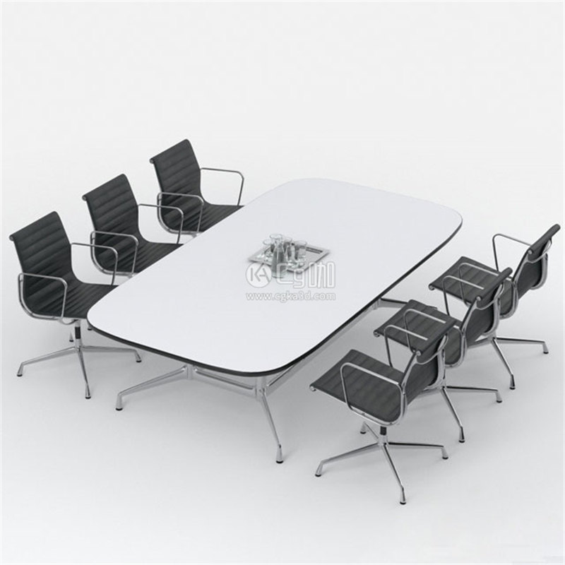 CG咖-办公桌模型办公椅模型会议桌模型