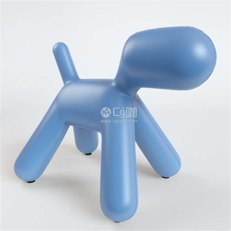 CG咖-儿童凳模型小狗凳子模型