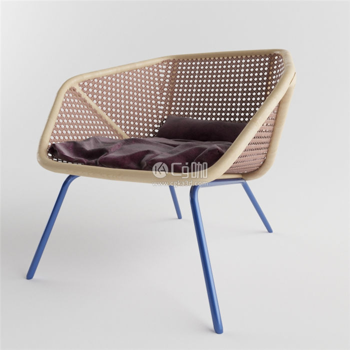 CG咖-椅子模型藤椅模型