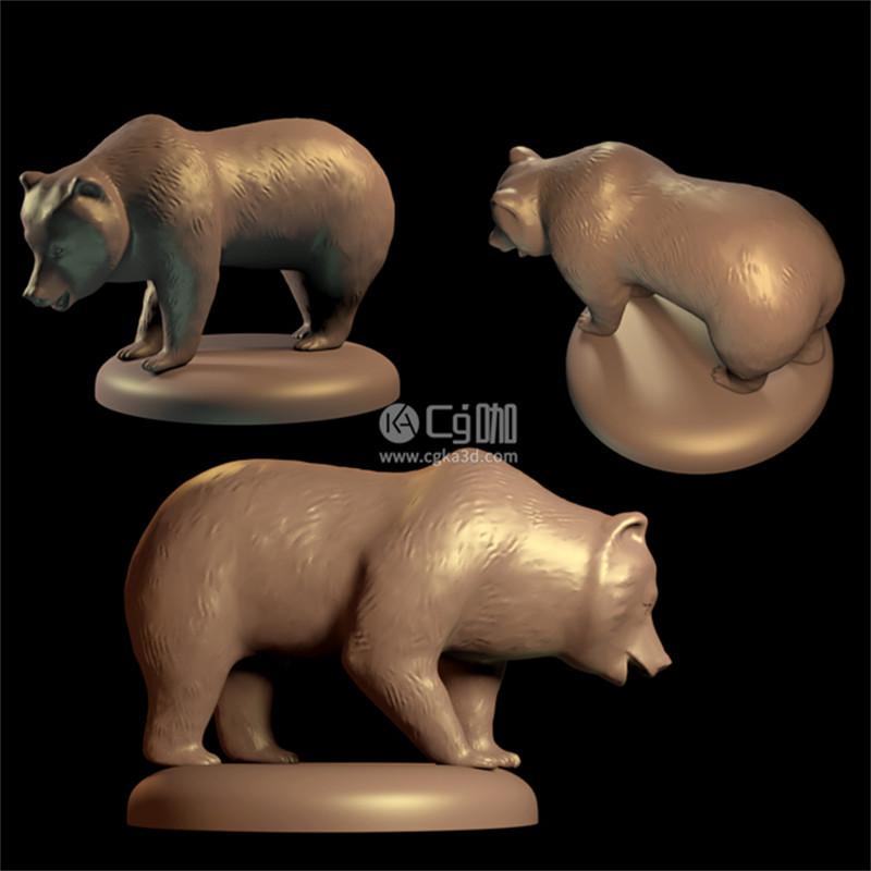 狗熊雕塑模型