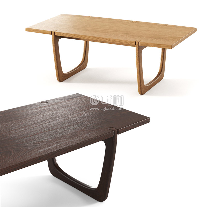 CG咖-木桌模型桌子模型餐桌模型
