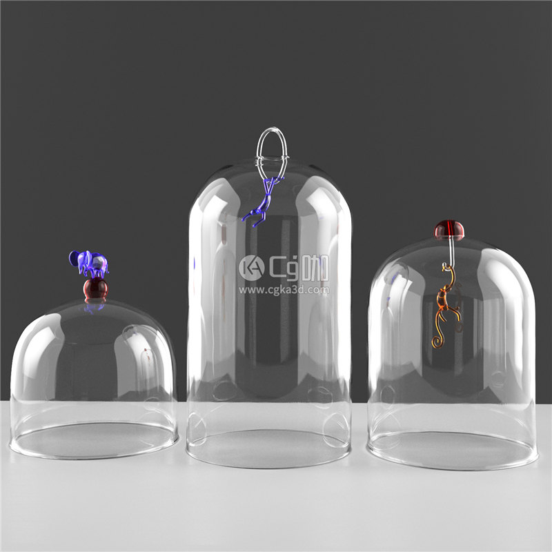 CG咖-玻璃罩模型