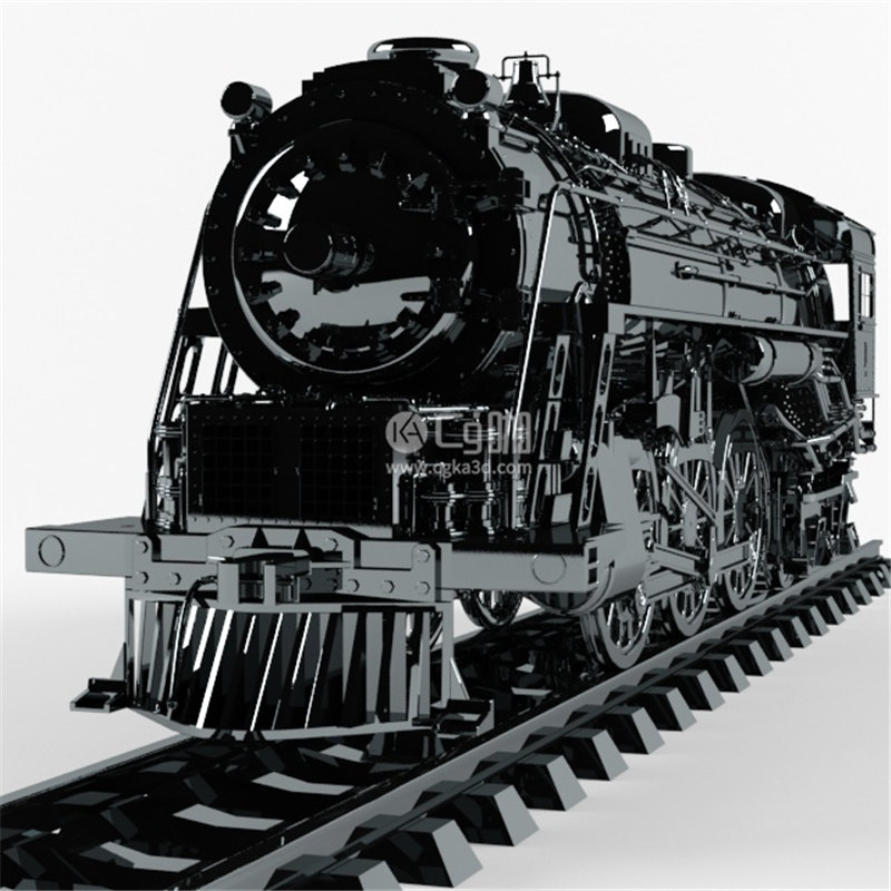 CG咖-蒸汽火车头模型