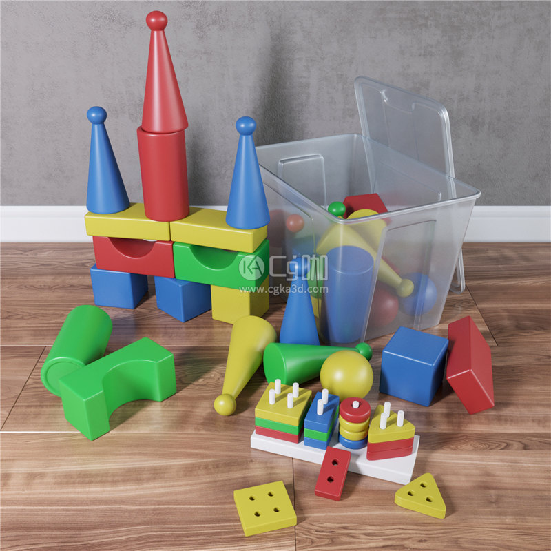 CG咖-积木模型儿童玩具模型