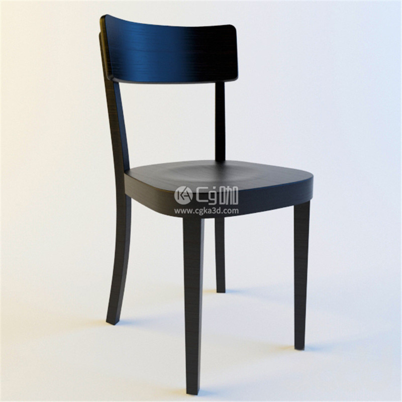 CG咖-椅子模型木椅模型靠背椅模型