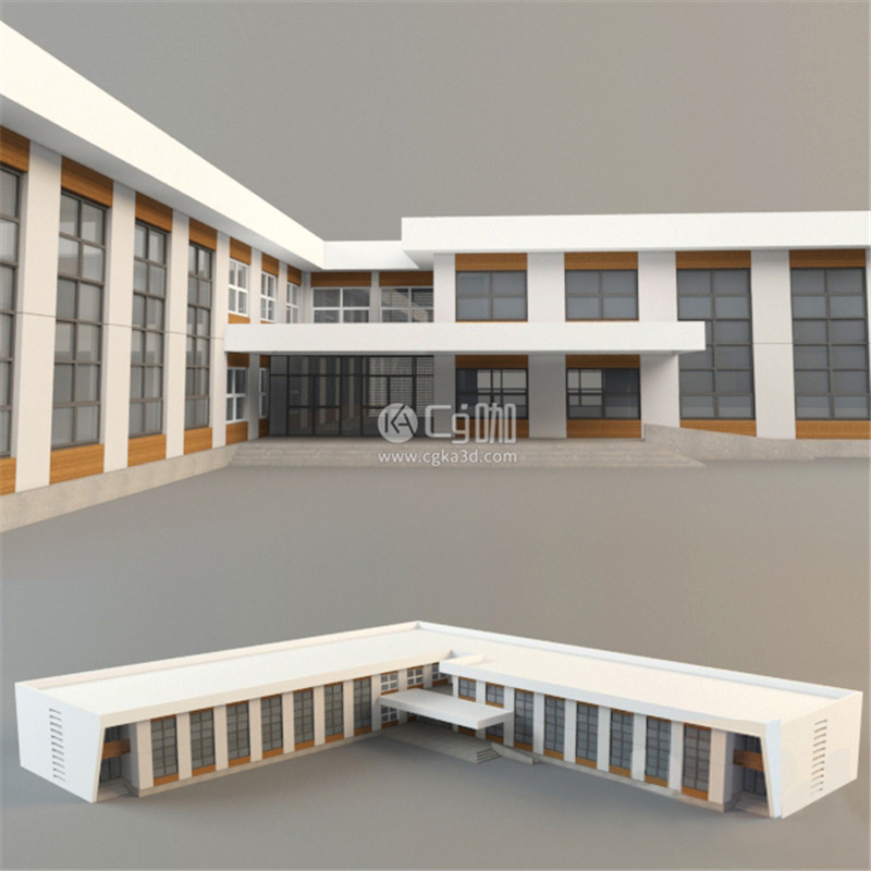 CG咖-房子模型办公楼模型