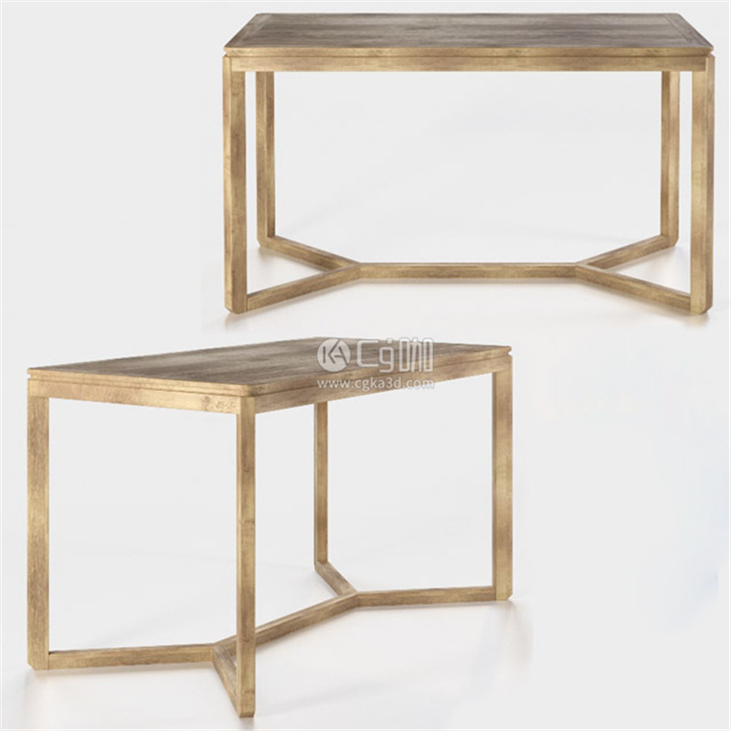 CG咖-木桌模型桌子模型
