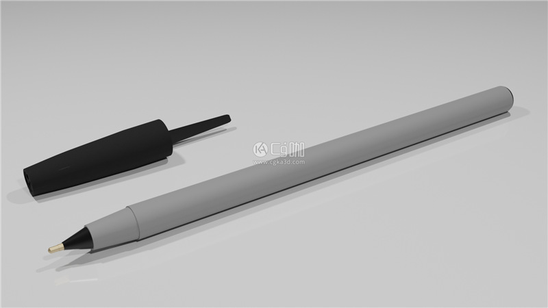 Blender工程-圆珠笔模型水性笔模型