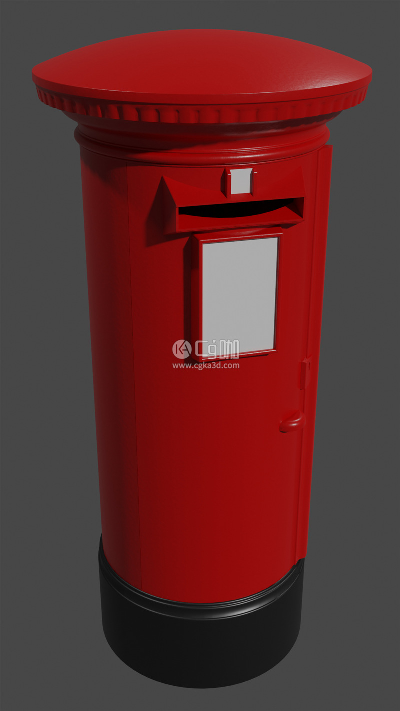 Blender工程-铁皮邮箱模型邮筒模型信件箱模型