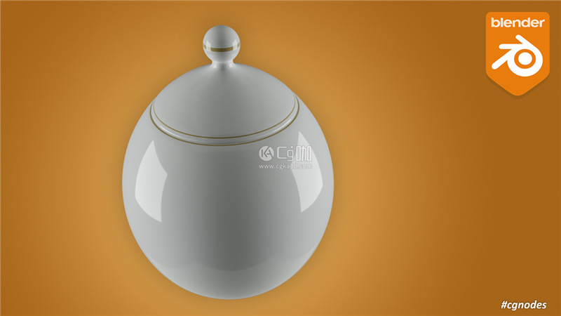 Blender工程-茶叶罐模型瓷罐模型
