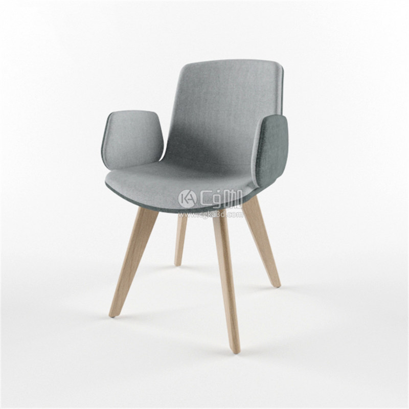 CG咖-单人躺椅模型凳椅模型