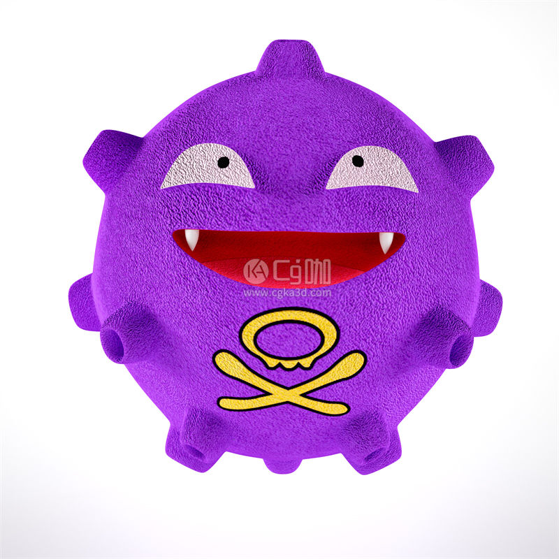 CG咖-病毒外壳玩具模型病毒型玩偶模型毛绒玩具模型