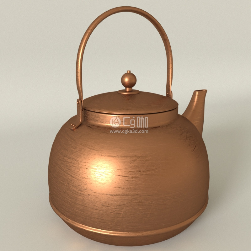 CG咖-水壶模型铜壶模型茶壶模型