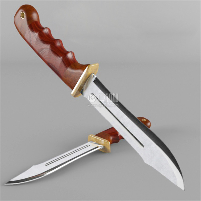 CG咖-小刀模型刀子模型水果刀模型匕首模型