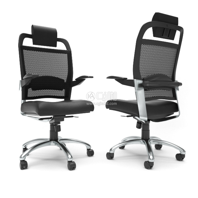 CG咖-电脑椅模型办公椅模型旋转椅模型升降椅模型